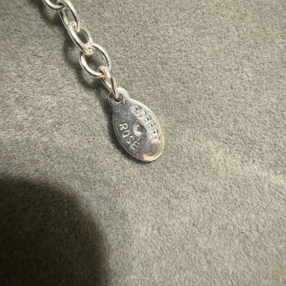 Robert Rose Chunky Silver Tone Beaded Necklace - Picture 2 of 3